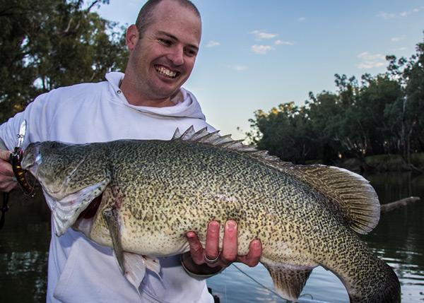 The author is all smiles with this legend of the waterways!
