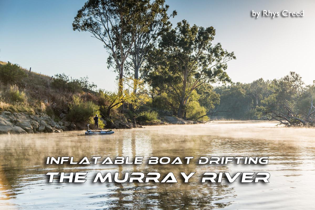 Inflatable Boat Drifting the Murray River